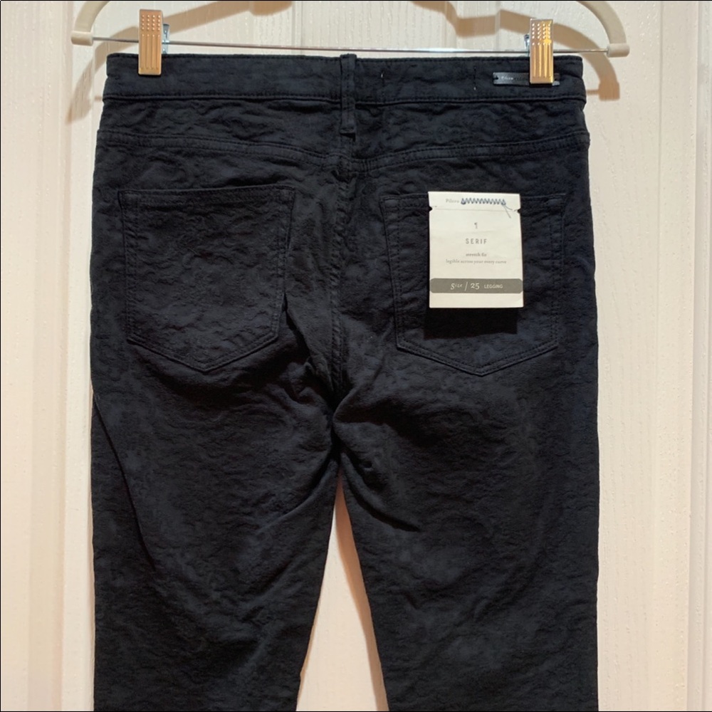 Anthropologie Pilcro Serif Mid-rise Jacquard Jeans - Picture 8 of 8